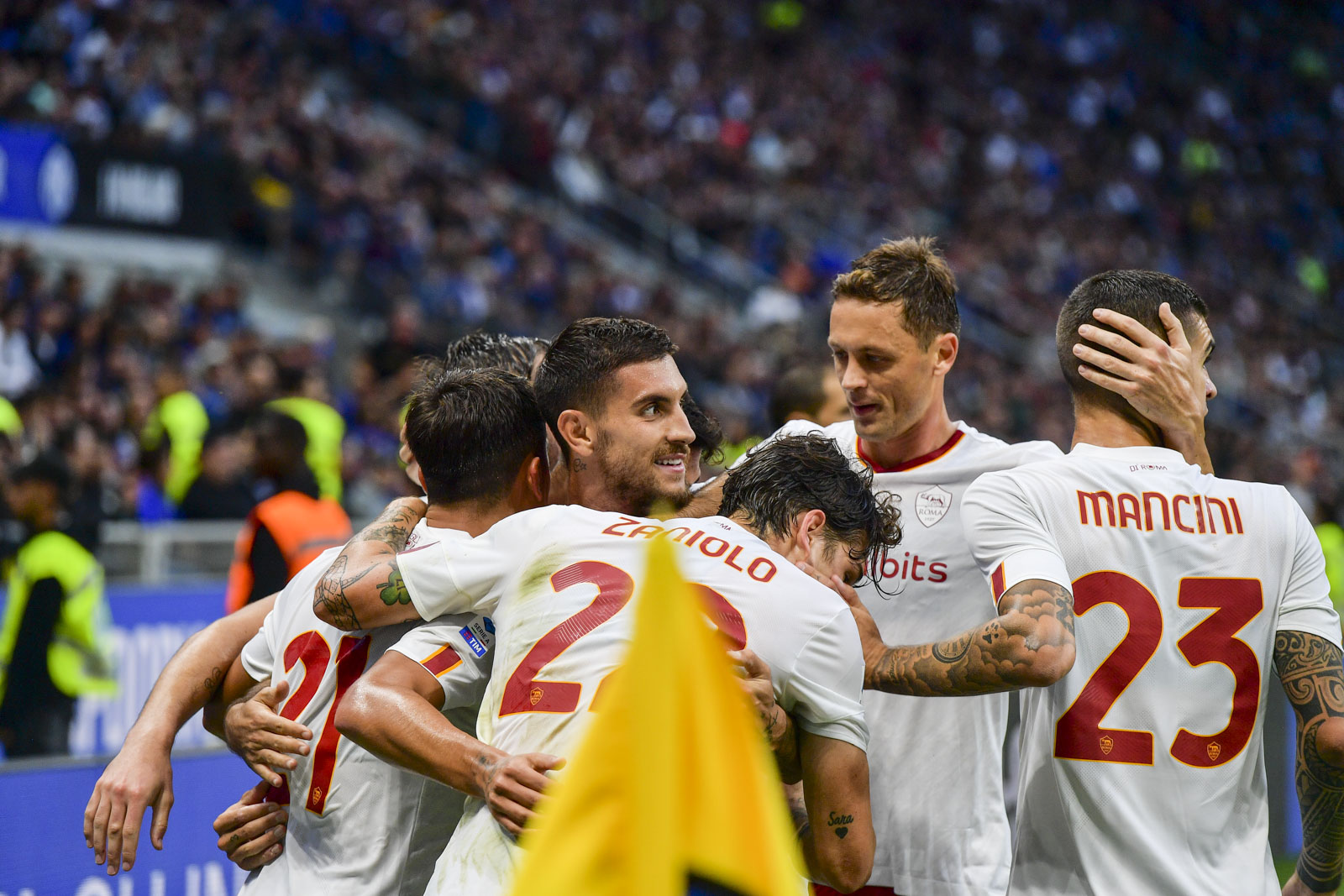 Roma, Mancini svela il segreto del labiale dopo il gol di Dybala |  Sport e Vai