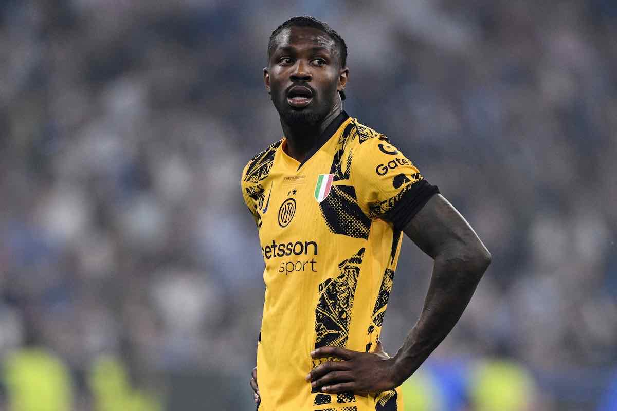 Marcus Thuram con la maglia dell'Inter