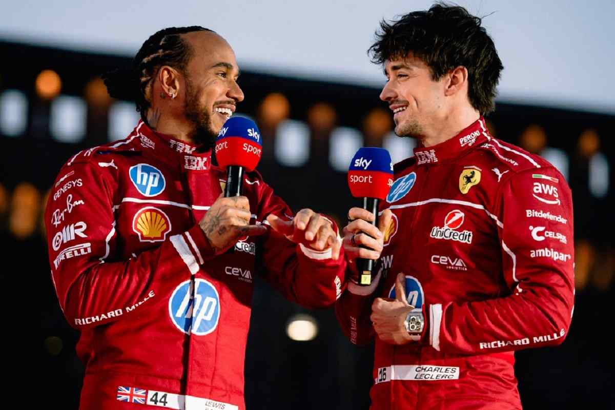 Ferrari, Hamilton e Leclerc