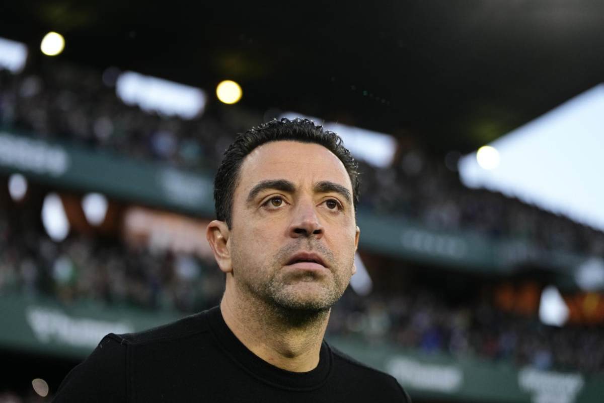 Xavi Hernandez in panchina