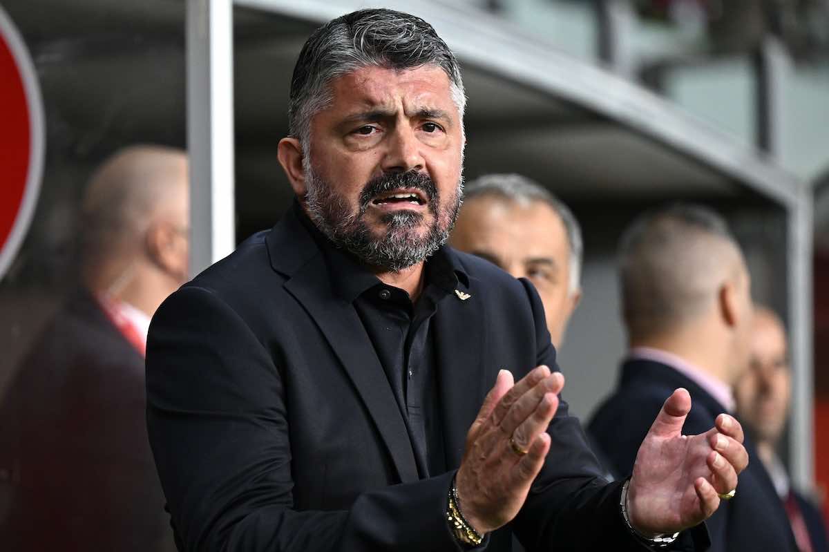 Gennaro Gattuso sulla panchina della Nazionale italiana