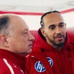 Hamilton e Vasseur in Ferrari