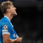 Rasmus Hohlund con la maglia del Napoli in Champions League