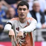 Matias Soulè con la maglia della Roma