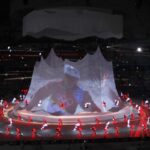 La cerimonia d'apertura dei giochi olimpici invernali di Vancouver nel 2010