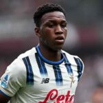 Ahanor con la maglia dell'Atalanta