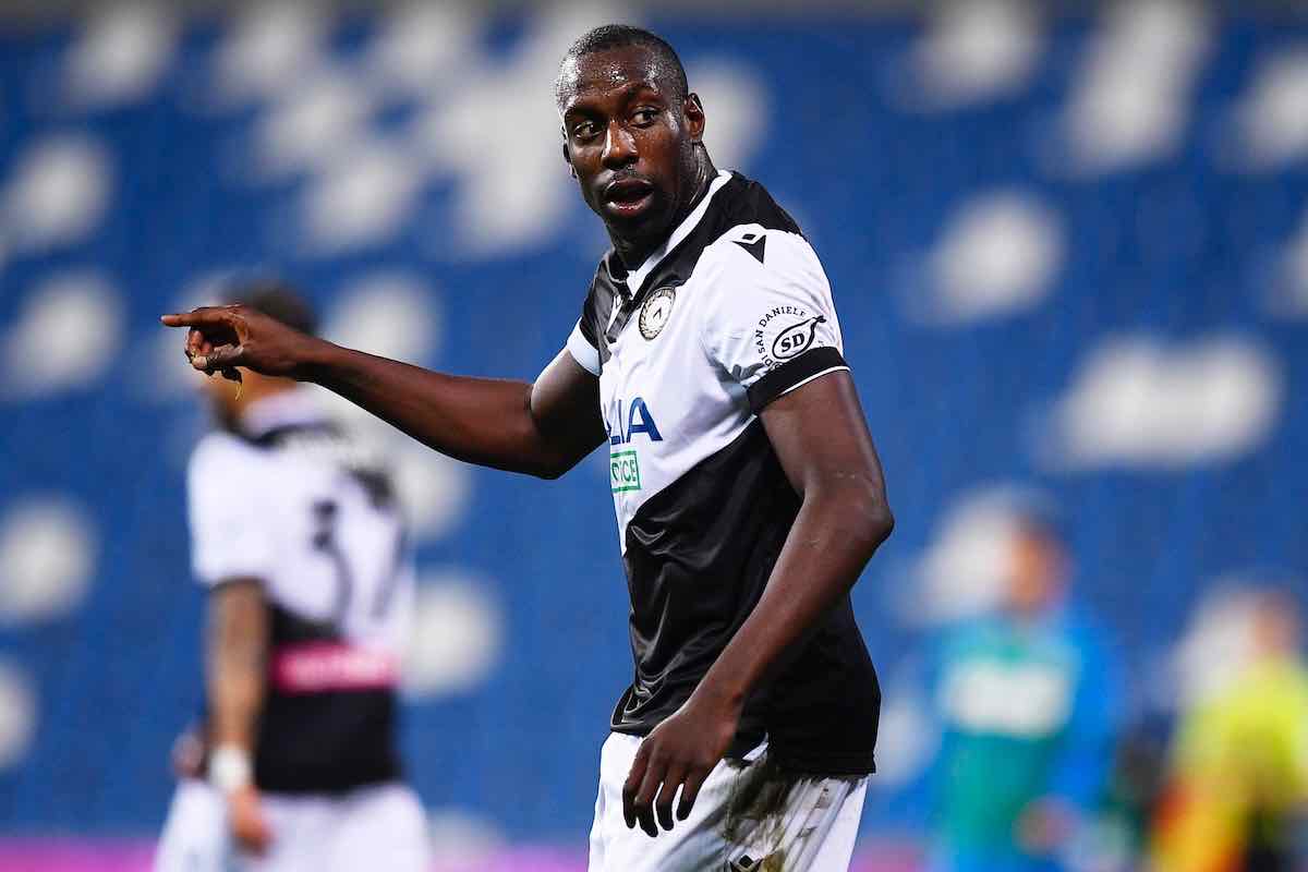 Stefano Okaka con la maglia dell'Udinese. Adesso in forza al Ravenna in Serie C