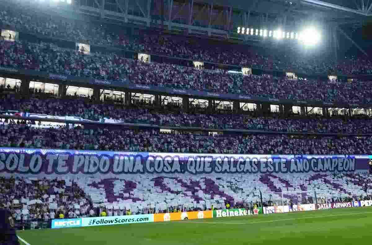Tifosi del Real Madrid al Bernabeu