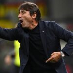 Antonio Conte sulla panchina del Napoli