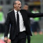 Max Allegri sulla panchina del Milan