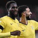 Boulaye Dia insieme a Mattia Zaccagni con la maglia della Lazio