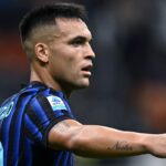 Lautaro Martinez con la maglia dell'Inter