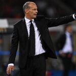 Max Allegri sulla panchina del Milan