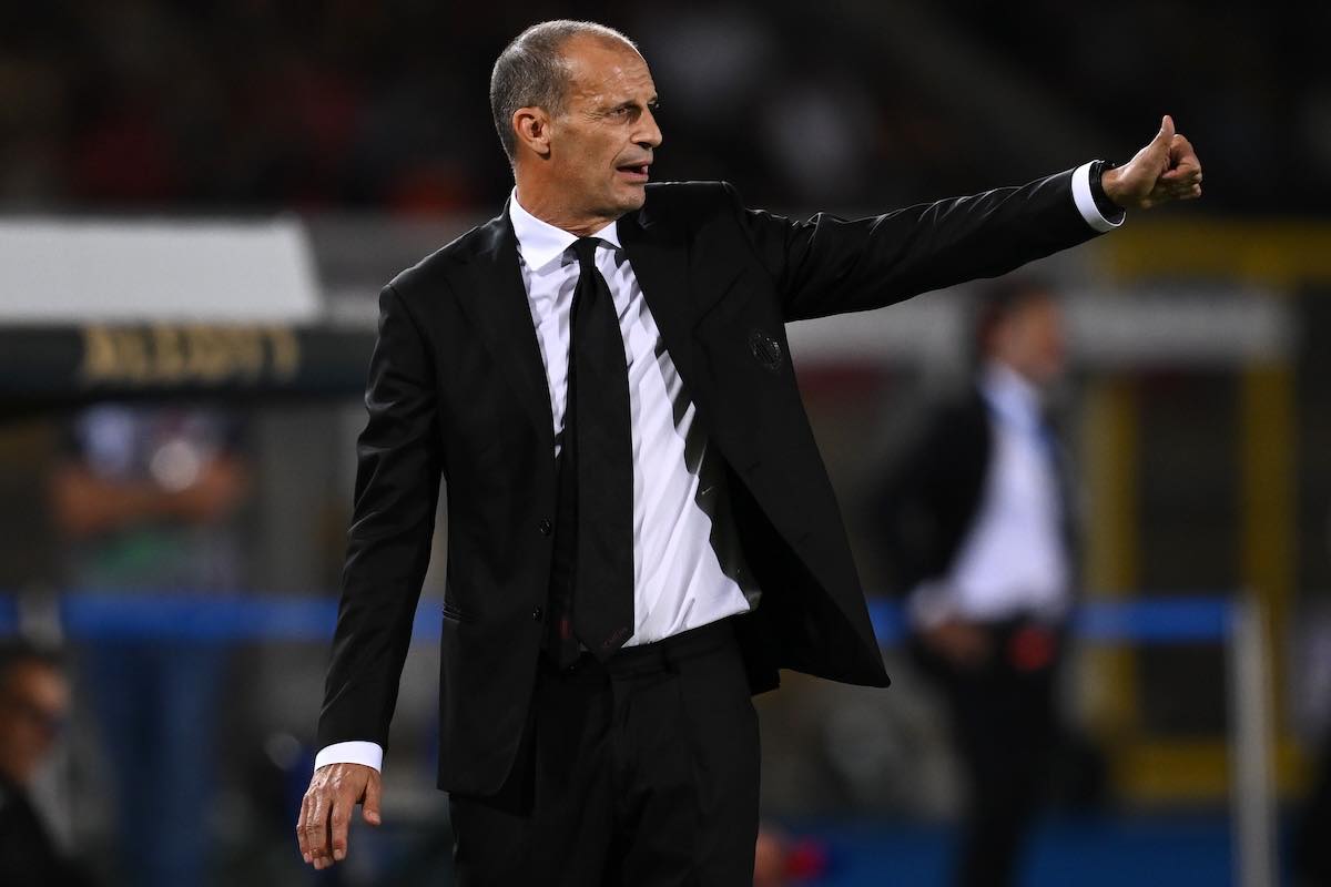 Max Allegri sulla panchina del Milan